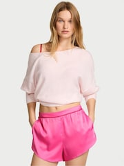 Victoria's Secret Hollywood Pink Satin Pyjamas Shorts - Image 1 of 2