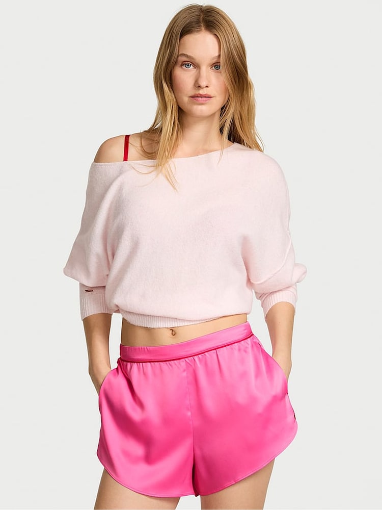 Victoria's Secret Hollywood Pink Satin Pyjamas Shorts - Image 1 of 2