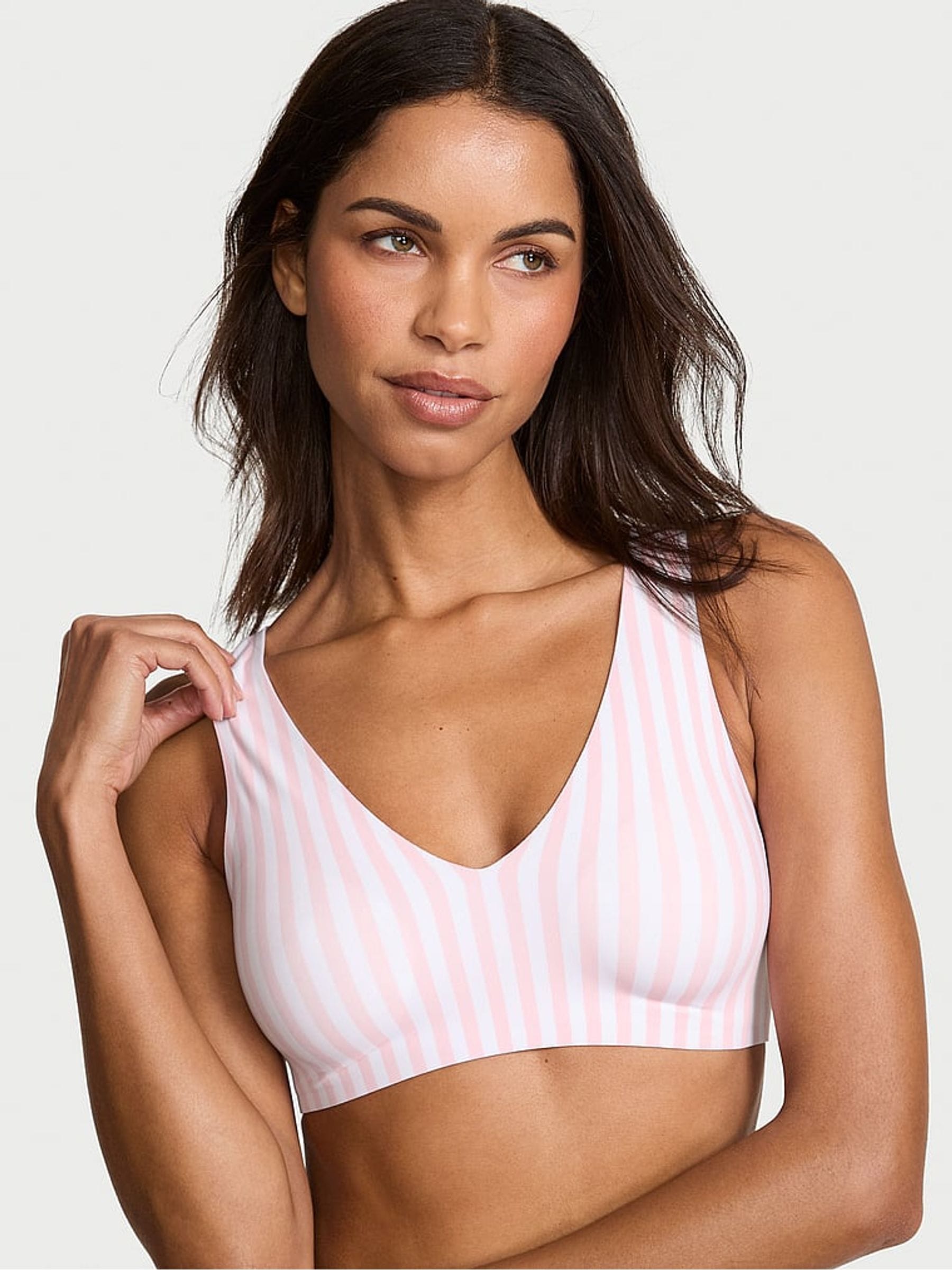 Victoria's Secret Pink Stripe Non Wired Lightly Lined Slumber Bra