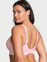 Victoria's Secret Pink Tartan Non Wired Lightly Lined Logo Shine Patch Velvet Bra - Image 2 of 3