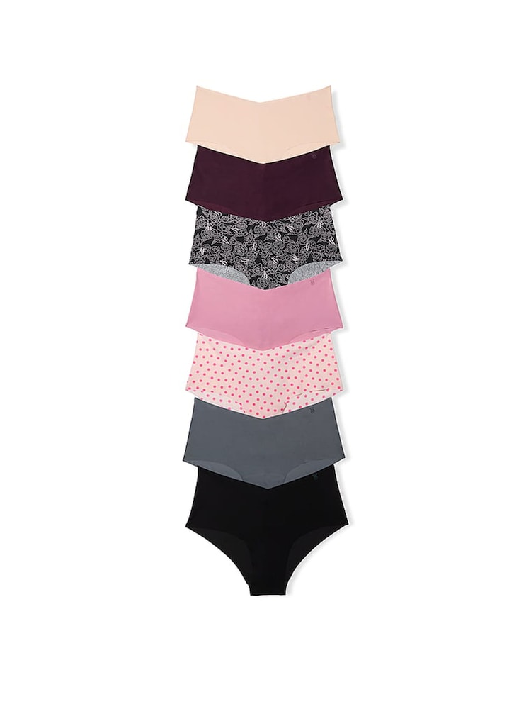 Victoria's Secret Nude/Red/Black/Pink/White/Grey Cheeky 7 Pack Knickers - Image 1 of 3 Victoria's Secret Nude/Red/Black/Pink/White/Grey Cheeky 7 Pack Knickers - Image 1 of 3