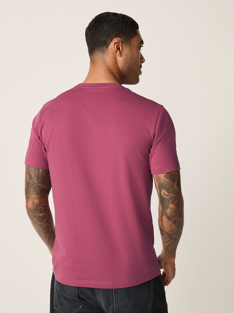 Next T-Shirt Fille Rose Basic Manches Courtes Coton (EU 104