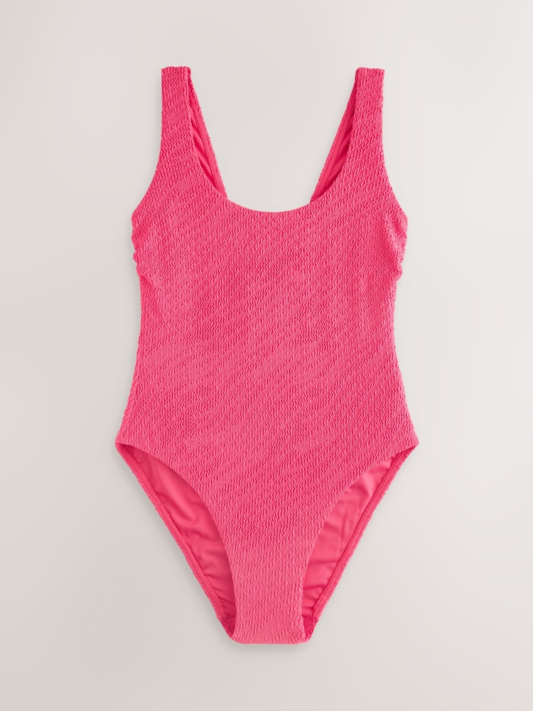 Pink/Black Crinkle - 2 Pack Tummy Control Scoop Swimsuits - صورة 2 من 6 Pink/Black Crinkle - 2 Pack Tummy Control Scoop Swimsuits - صورة 2 من 6