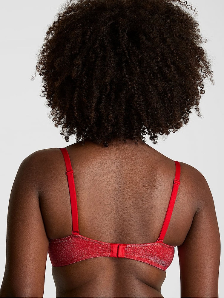 Victoria's Secret Pink Bright Vermillion Red Shine Bra - Image 2 of 3 Victoria's Secret Pink Bright Vermillion Red Shine Bra - Image 2 of 3