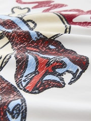 白色芬达 - 常规版型 - Band Graphic 印花 T恤 - 8的图像8｝