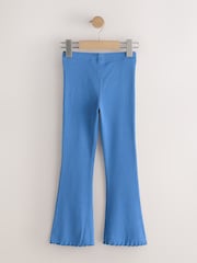 Blue 1 Pack Rib Flare Leggings (3-16yrs) - Image 5 of 7