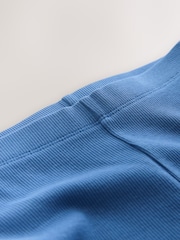 Blue 1 Pack Rib Flare Leggings (3-16yrs) - Image 6 of 7