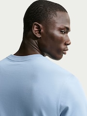 Nike Work Blue Dri-FIT Large Swoosh Graphic Training T-Shirt - Image 4 of 5