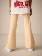 Amarelo - Leggings Flare Dobráveis (3-16anos) - Imagem 3 de 8