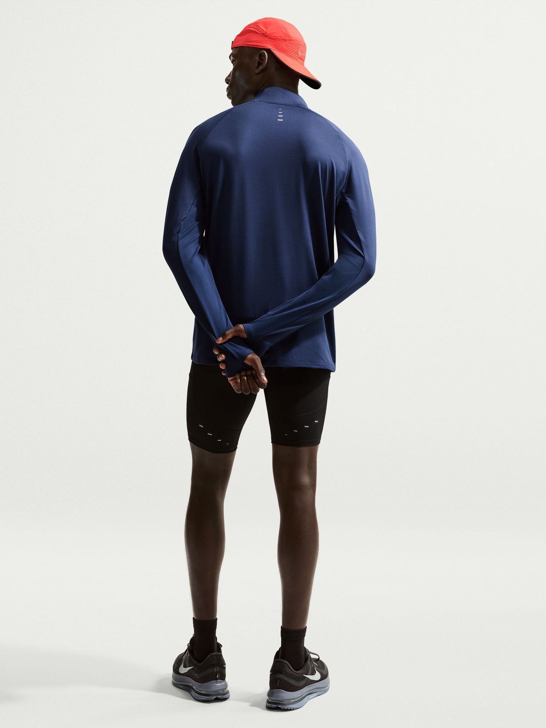 Buy Nike Midnight Navy Dri-FIT Stride Half Zip Midlayer Running