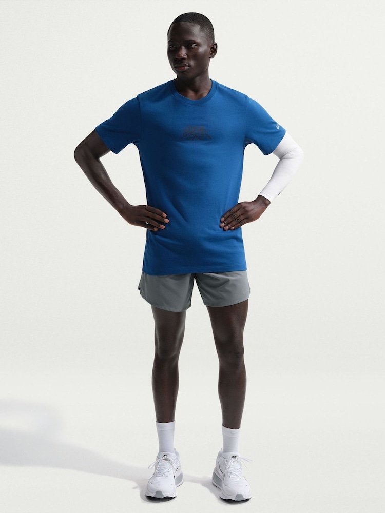 Nike Smoke Grey Dri-FIT Stride 7 Inch Brief Lined Running Shorts - Image 1 of 8