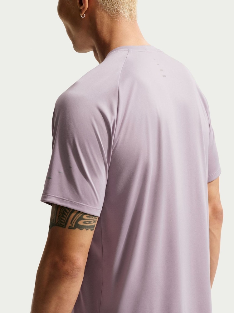 Nike Light Violet Pink Dri-FIT Stride Running T-Shirt - Image 5 of 5