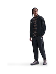 Nike Black Windrunner Lined Joggers - Image 8 of 10