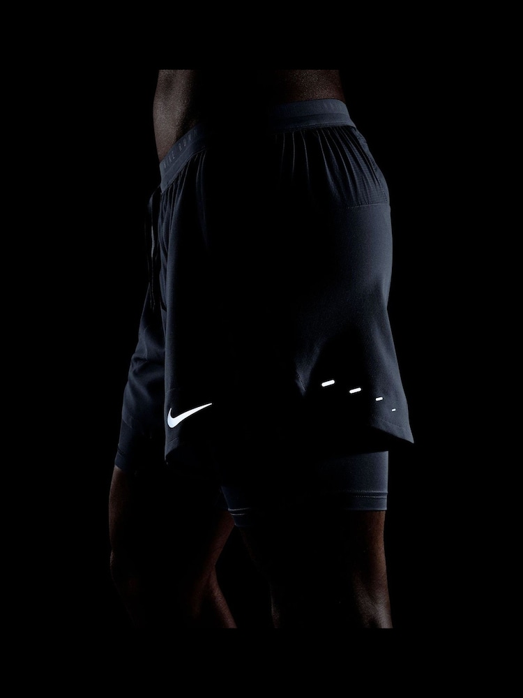 Nike Work Blue Dri-FIT Stride 5 inch Hybrid Running Shorts - Image 6 of 6