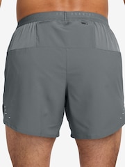 Nike Smoke Grey Dri-FIT Stride 5 Inch Brief Lined Running Shorts - Image 2 of 5