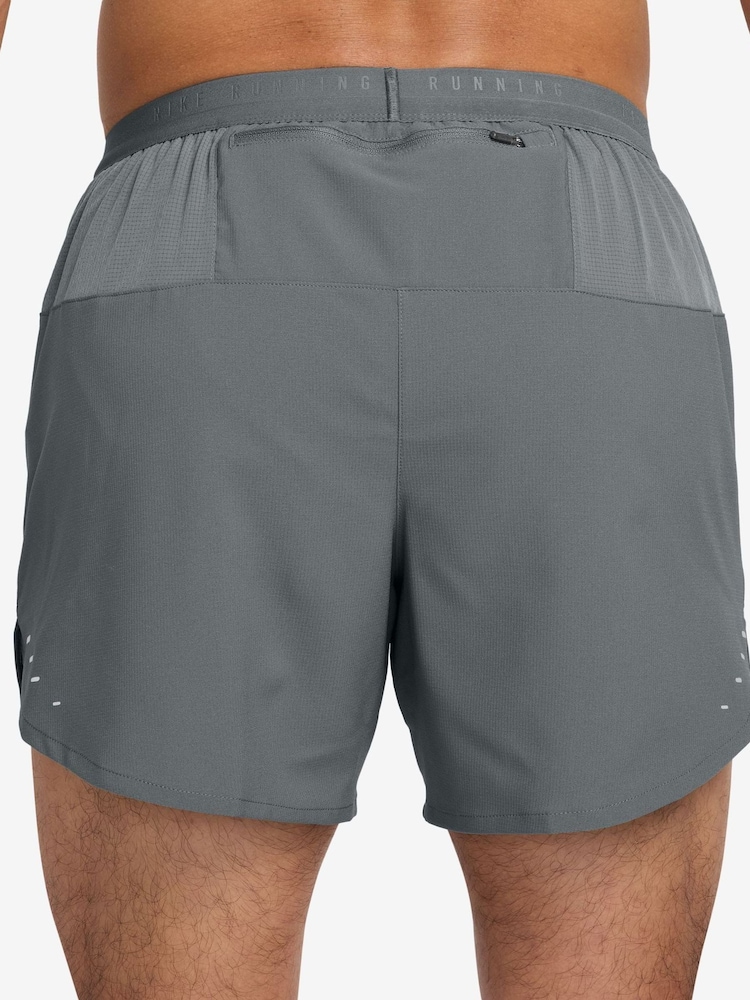 Nike Smoke Grey Dri-FIT Stride 5 Inch Brief Lined Running Shorts - Image 2 of 5