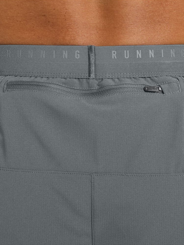 Nike Smoke Grey Dri-FIT Stride 5 Inch Brief Lined Running Shorts - Image 4 of 4
