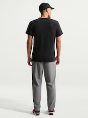 Nike Black Dri-FIT Large Swoosh Graphic Training T-Shirt - Image 2 of 5