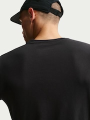 Nike Black Dri-FIT Large Swoosh Graphic Training T-Shirt - Image 3 of 5