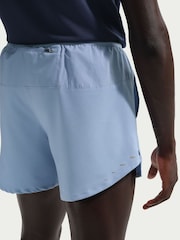 Nike Work Blue Dri-FIT Stride 5 Inch Brief Lined Running Shorts - Image 4 of 6