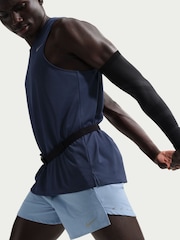 Nike Work Blue Dri-FIT Stride 5 Inch Brief Lined Running Shorts - Image 5 of 6