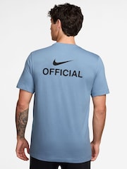 Nike Work Blue Sportswear T-Shirt - Image 2 of 3
