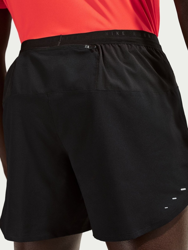 Nike Black Dri-FIT Stride 5 Inch Brief Lined Running Shorts - Image 5 of 5