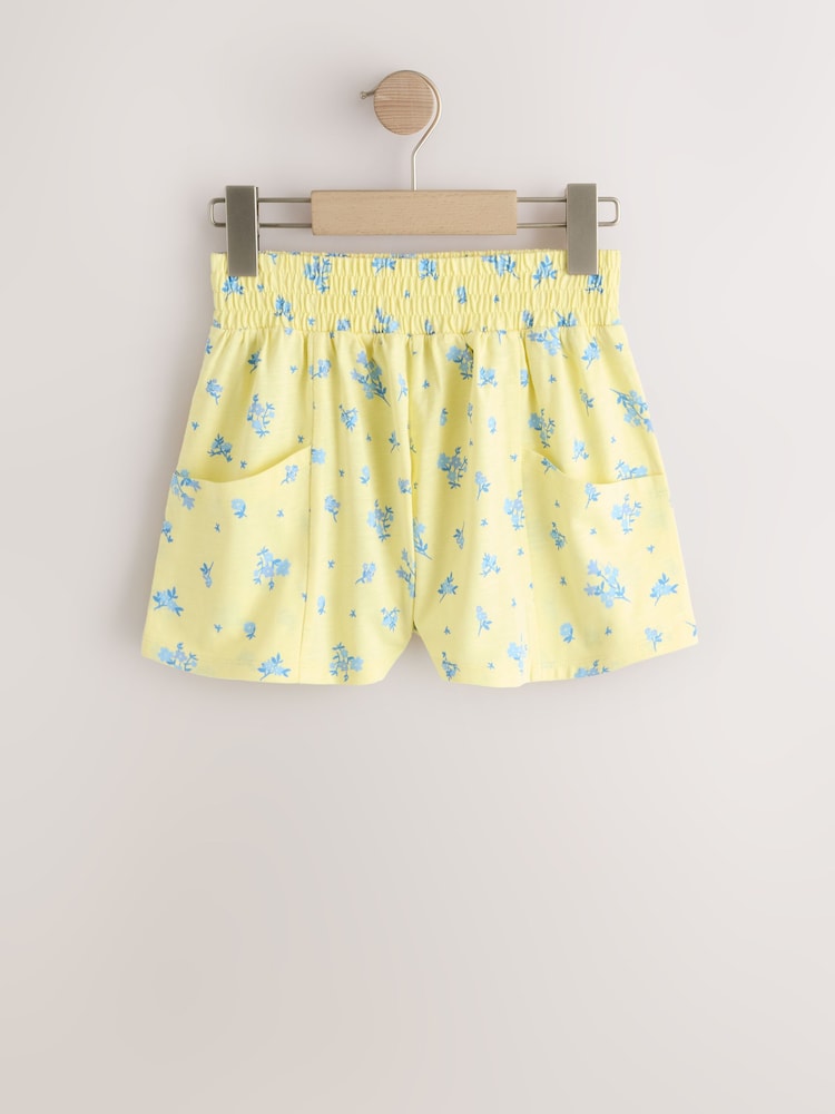 Pink/Blue/Yellow Ditsy - Throw On Holiday Shorts (3-16yrs) - صورة 2 من 7