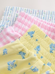 Pink/Blue/Yellow Ditsy - Throw On Holiday Shorts (3-16yrs) - صورة 6 من 7