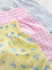 Pink/Blue/Yellow Ditsy - Throw On Holiday Shorts (3-16yrs) - صورة 7 من 7