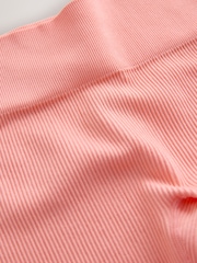 Coral Orange Seamless Ribbed High Waist Leggings (3-16yrs) - Image 5 of 5