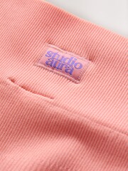 برتقالي مرجاني - بنطلون ضيق سلس مضلع بخصر مرتفع (3-16 سنة) - صورة 7 من 8