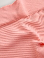 برتقالي مرجاني - بنطلون ضيق سلس مضلع بخصر مرتفع (3-16 سنة) - صورة 8 من 8