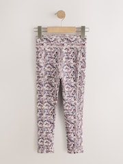 Lila púrpura floral - Leggings deportivos (3-16años) - Imagen 5 de 8