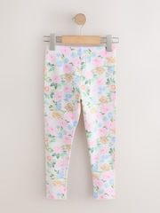 Pink/Floral Leggings 5 Pack (3-16yrs) - Image 3 of 9