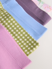 Pink/Floral Leggings 5 Pack (3-16yrs) - Image 8 of 9