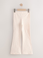 Ditsy Blue/Red 4 Pack Flared Leggings (3-16yrs) - Image 3 of 8