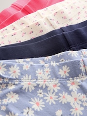 Ditsy Blue/Red 4 Pack Flared Leggings (3-16yrs) - Image 7 of 8