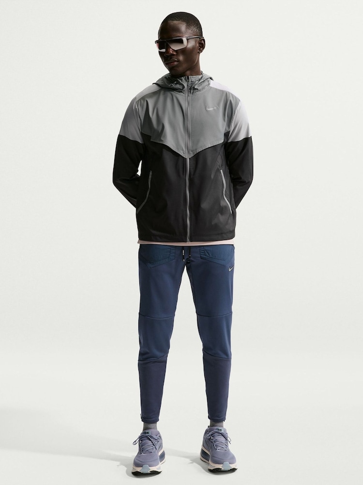 Nike Smoke Grey Black Impossibly Light Windrunner Running Jacket - Image 1 of 7