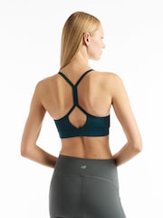 New Balance Teal Blue Essential Yoga Bra - Image 2 of 6