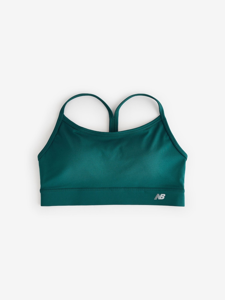 New Balance Teal Blue Essential Yoga Bra - Image 6 of 6