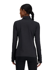 New Balance Black Essentials Space Dye 1/4 Zip Top - Image 2 of 6