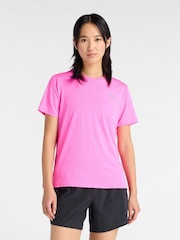 New Balance Pink Sports Essential T-Shirt - Image 1 of 6