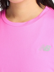 New Balance Pink Sports Essential T-Shirt - Image 3 of 6