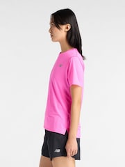 New Balance Pink Sports Essential T-Shirt - Image 5 of 6