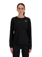 New Balance Black Sports Essential Long Sleeve T-Shirt - Image 1 of 4