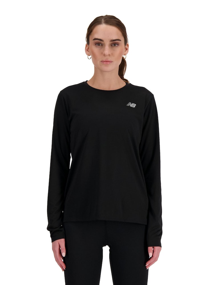 New Balance Black Sports Essential Long Sleeve T-Shirt - Image 1 of 4