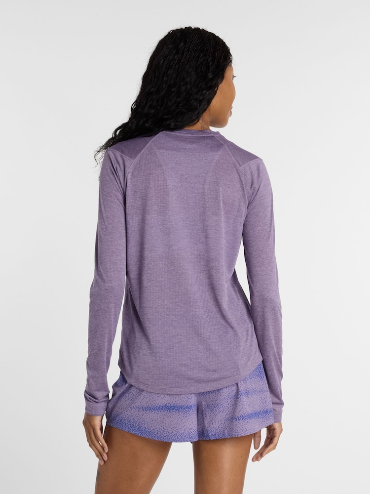 New Balance Purple Athletics Long Sleeve T-Shirt - Image 2 of 7