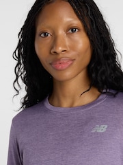 New Balance Purple Athletics Long Sleeve T-Shirt - Image 6 of 7