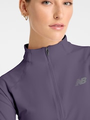 Violet - Haut New Balance Harmony à demi-fermeture éclair - Image 4 de 7